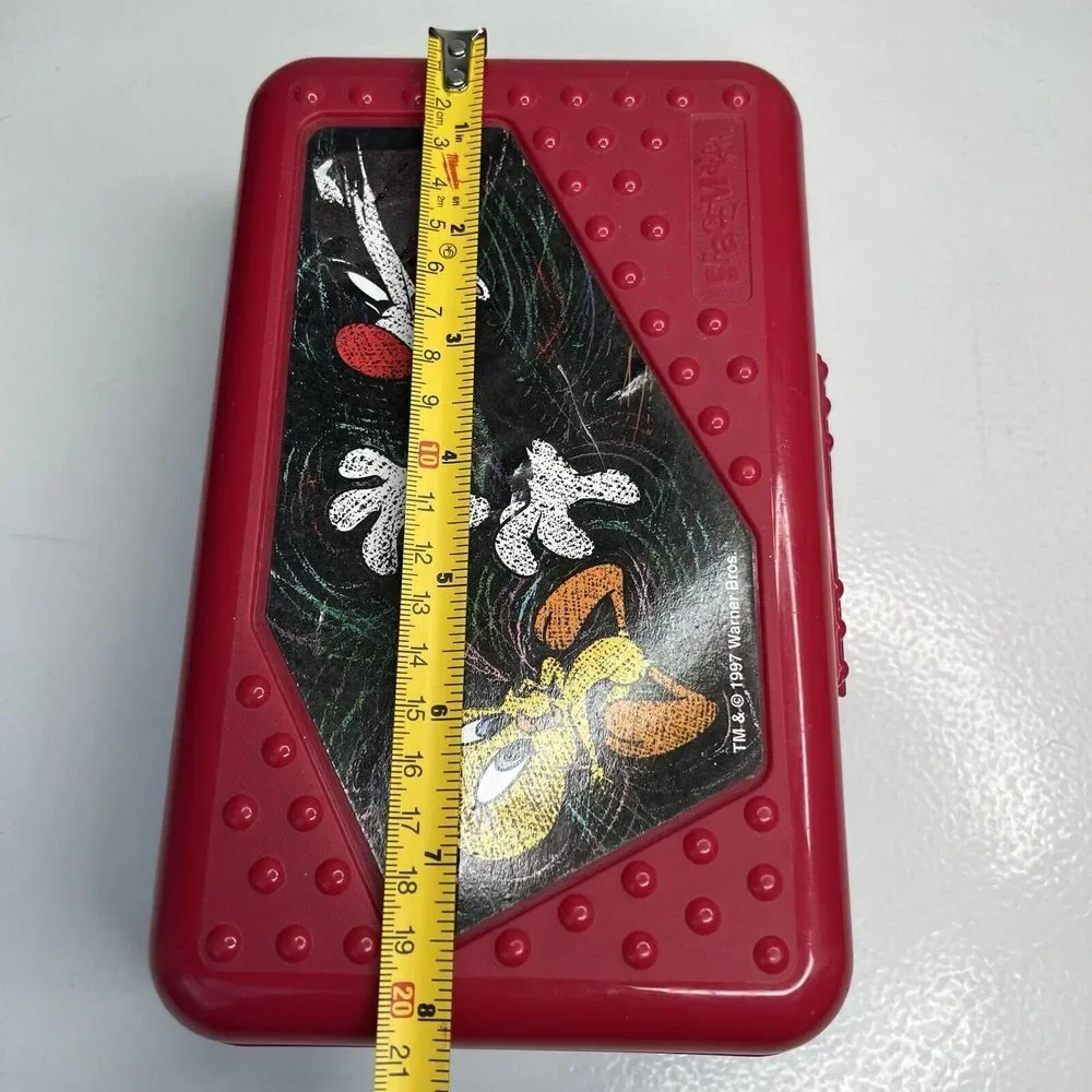Vintage 1997 Spacemaker Looney Tunes Pencil Boxes Cases Sylvester Tweety Warner